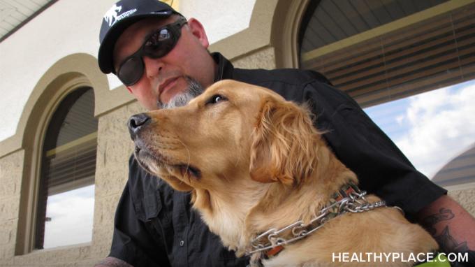 Spesialtrente PTSD-tjenestehunder er tilgjengelige, men kan hunder virkelig hjelpe med PTSD, og ​​kan PTSD-terapihunder hjelpe i bedring? Finn ut på HealthyPlace.
