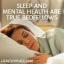 Søvn og mental helse er ekte bedfellows