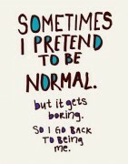 Betyr det å leve med en psykisk sykdom at jeg ikke er normal?
