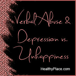Verbal misbruk og depresjon samarbeider for å holde deg i et giftig forhold. Før du merker depresjonen, vil du føle deg ulykkelig. Hva kan du gjøre? 