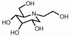 Miglitol kjemisk struktur